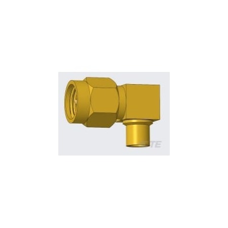 Te Connectivity Connector Assembly, Right Angle, Solder, RG 402 Semi-Rigid 1051178-1